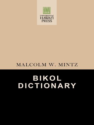 cover image of Bikol Dictionary